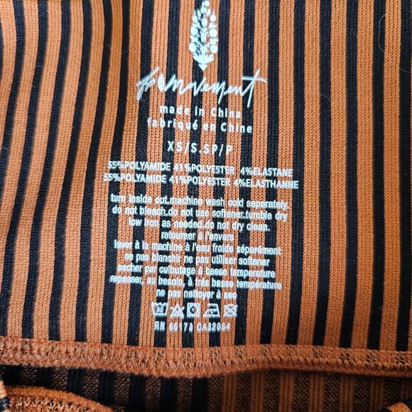 Free People Movement Stripe Mixing Shorts Black Size XS Activewear  Stay active - Picture 2 of 5